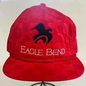 Vintage Eagles Bend Checkerboard Nylon Rope Golf Hat